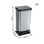 Kove per mbeturina 40L Paso pedal carbon Swiss