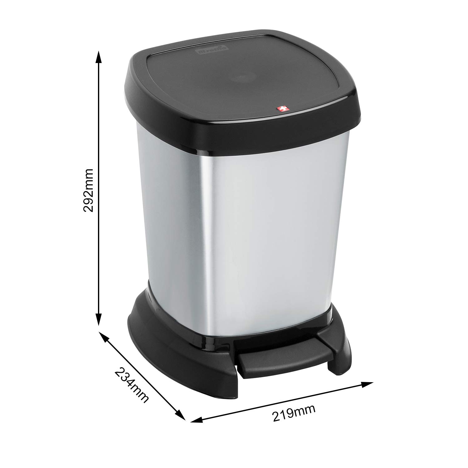 619raAqN86L Kove per mbeturina 6L Paso carbon pedal Swiss - Figura 1